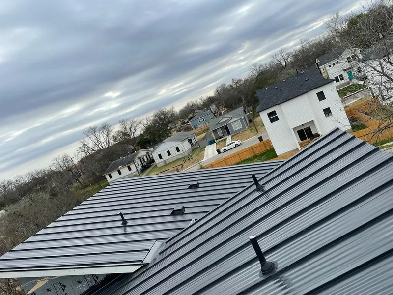 Standing seam metal roof panels with vents for Skylight Repair in Prineville